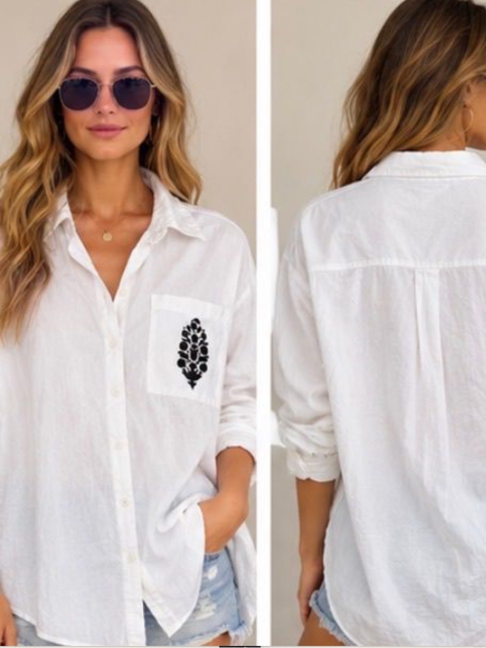 FP Movement Button Up Blouse!!! RARE!!!!!! 🔥 🔥 🔥 - Picture 2 of 5